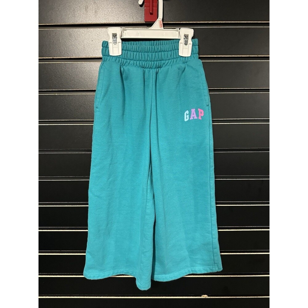 Gap Baby Toddler Wide Leg Sweatpants Size XS (4-5) Teal EUC